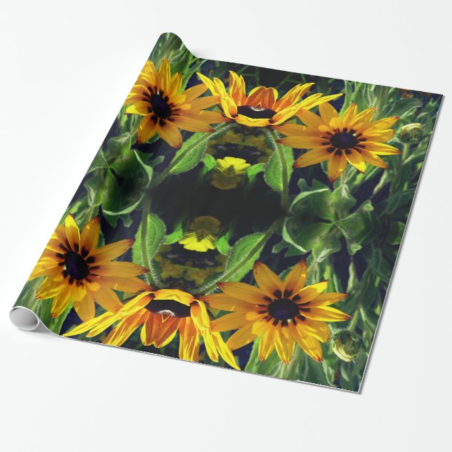 Floral Magic Wrapping Paper (Unrolled)