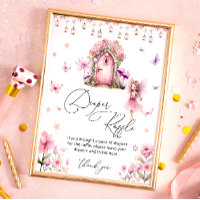 Floral Magical Fairy Garden Diaper Raffle