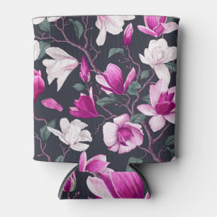 Floral magnolia: pastel vintage pattern can cooler