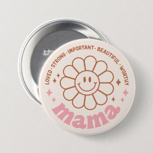 Floral Mama 7.5 Cm Round Badge