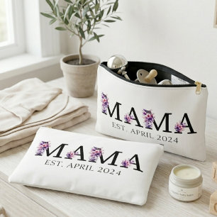 Floral Mama New Mum Text Accessory Pouch