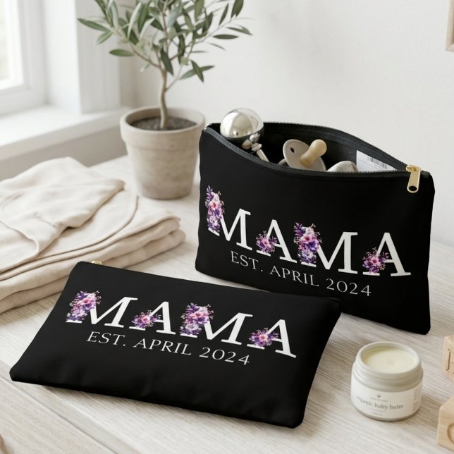 Floral Mama New Mum Text Accessory Pouch (Creator Uploaded)