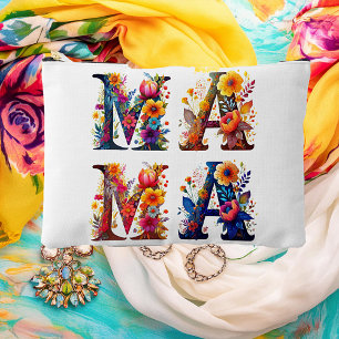 Floral MAMA personalised Accessory Pouch
