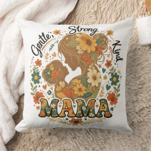 Floral Mama Retro Aesthetic - Vintage Cushion