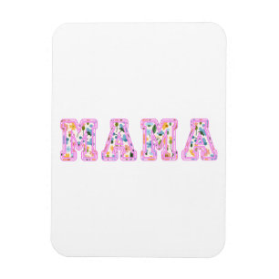Floral Mama Retro Mum Boho Mother Magnet