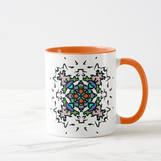 Floral Mandala Art Mug (Right)