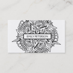 Floral Mandala Business Card