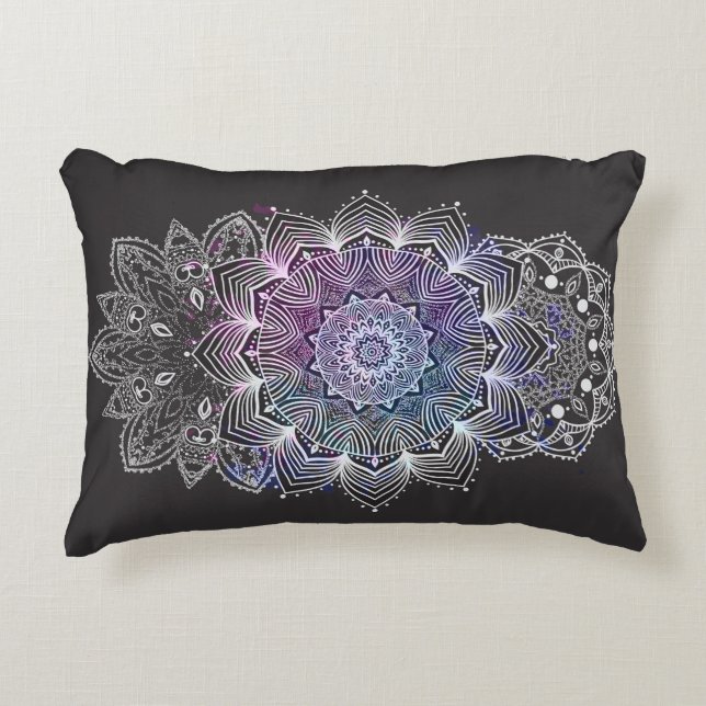 Floral Mandala Decorative Cushion (Front)