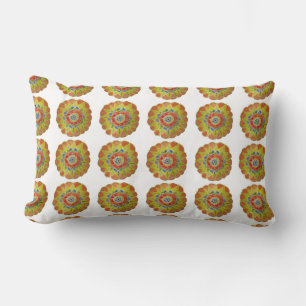 Floral Mandala Handpainted Cushion