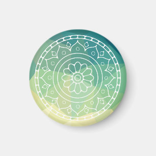 Floral Mandala Inspiration Harmony Magnet
