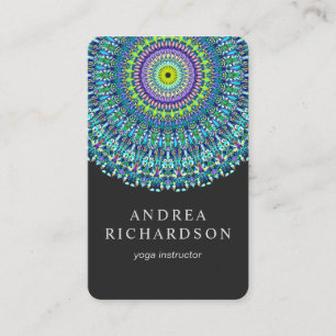 Floral Mandala Ornament Business Card