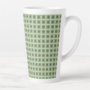 Floral Mandala Pattern Latte Mug