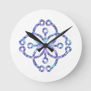 Floral Mandala Round Clock