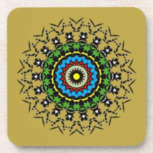 Floral Mandala Seamless Coaster