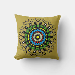 Floral Mandala Seamless Cushion