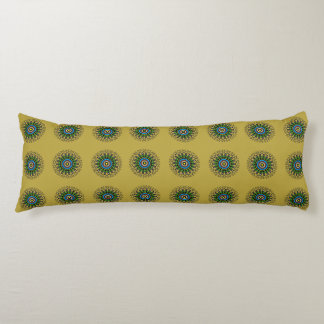 Floral Mandala Seamless Pattern Body Cushion