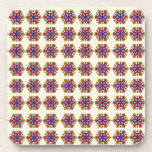 Floral Mandala Seamless Pattern Coaster<br><div class="desc">A sophisticated Halloween-themed pattern featuring intricate floral mandalas in a repeating layout. The rich color palette and detailed geometric shapes create a mysterious and elegant atmosphere,  perfect for stylish seasonal decor.</div>