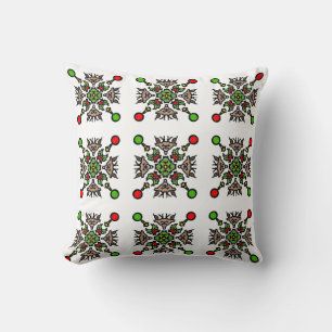 Floral Mandala Seamless Pattern Cushion