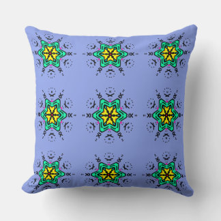 Floral Mandala Seamless Pattern Cushion