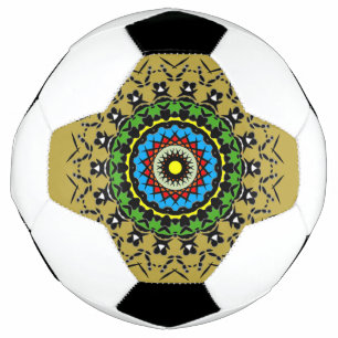 Floral Mandala Seamless Soccer Ball