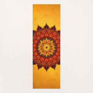 floral mandala yoga mat