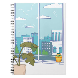 Floral Manhwa AestheticDescription: A high-resolut Notebook