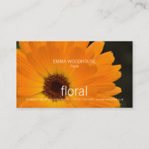 Floral - Marigold Business Card