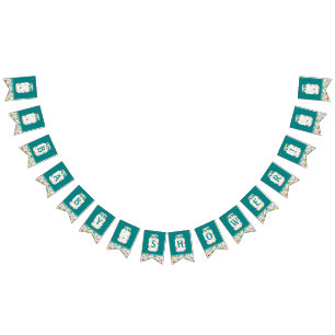 Floral Mason Jar Baby Shower Bunting