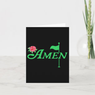 Floral Master Golfer Golf Lover Golf Flower Womens Card