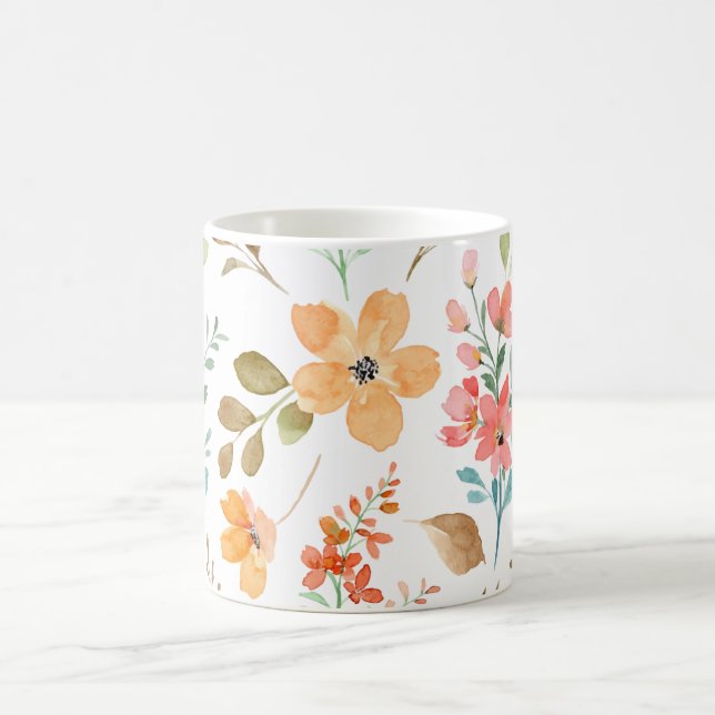 🎨 Floral Masterpiece: A Mug of Artistic Blooms (Center)