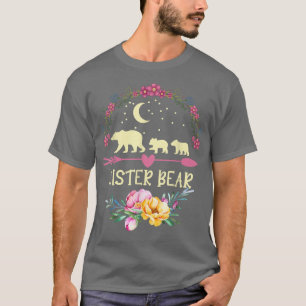 Floral Matching Family Outfits Funny Sister Bear M T-Shirt