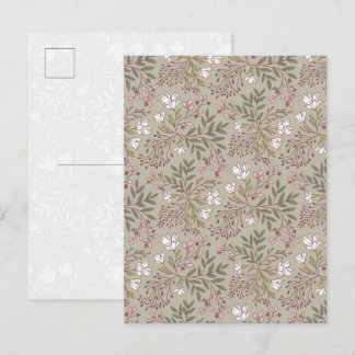 Floral Meadow Dreams Wildflower Botanical Art Postcard