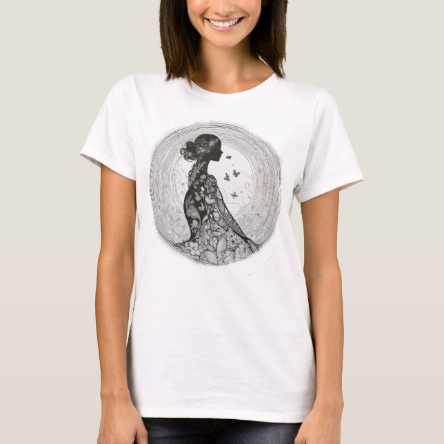 Floral Meditation T-Shirt (Front)