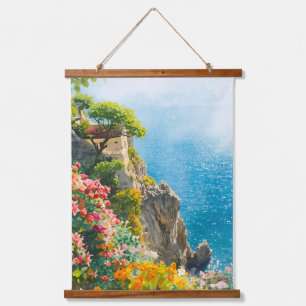 Floral Mediterranean Hanging Tapestry
