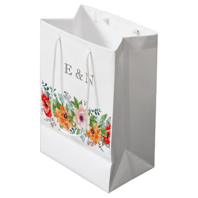Floral Medium Gift Bag (Front Angled)