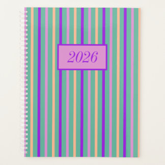Floral Medley Stripes Planner
