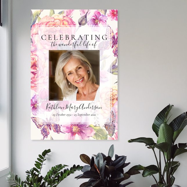 Floral Memorial Welcome Poster (Creator Uploaded)