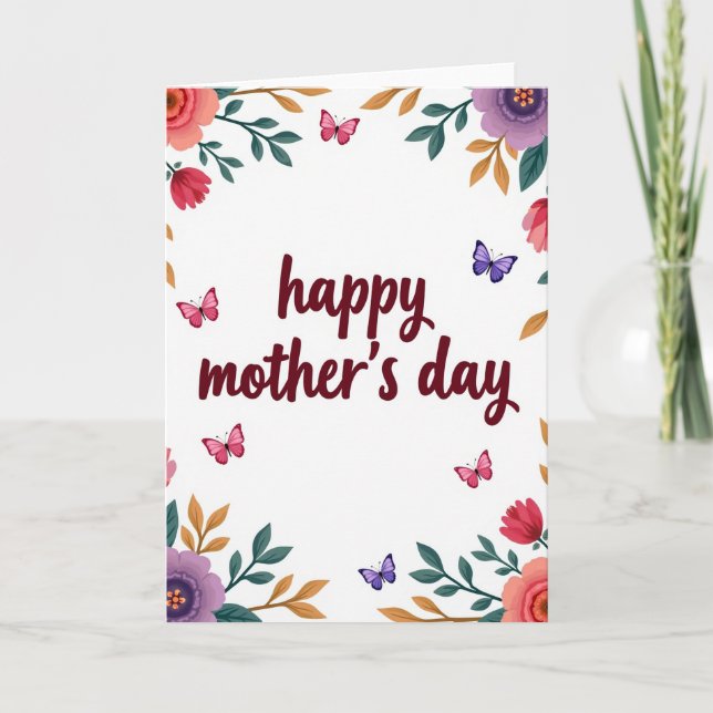 Floral Message Art Card (Front)