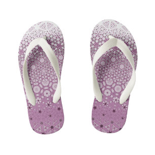 Floral Metamorphosis Pattern Kid's Jandals