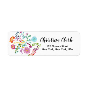 Floral Mexican Flowers Cute Personalized Custom