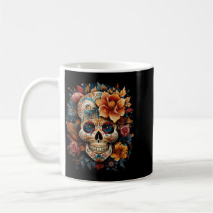 Floral Mexican Skull Day Of The Government Agencyd Coffee Mug
