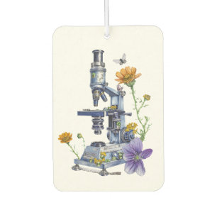 Floral Microscope Car Air Freshener