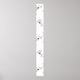 Floral, Milk White, Romance Pedestal Sign