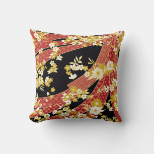 Floral Mix Kimono Pattern Cushion