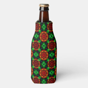 Floral Modern Boho Elegant Abstract Pattern #504 Bottle Cooler