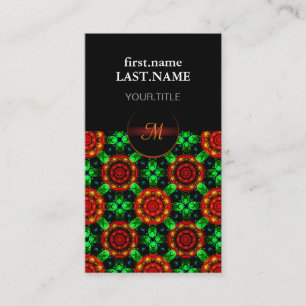 Floral Modern Boho Elegant Abstract Pattern #504 Business Card