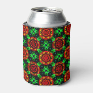 Floral Modern Boho Elegant Abstract Pattern #504 Can Cooler