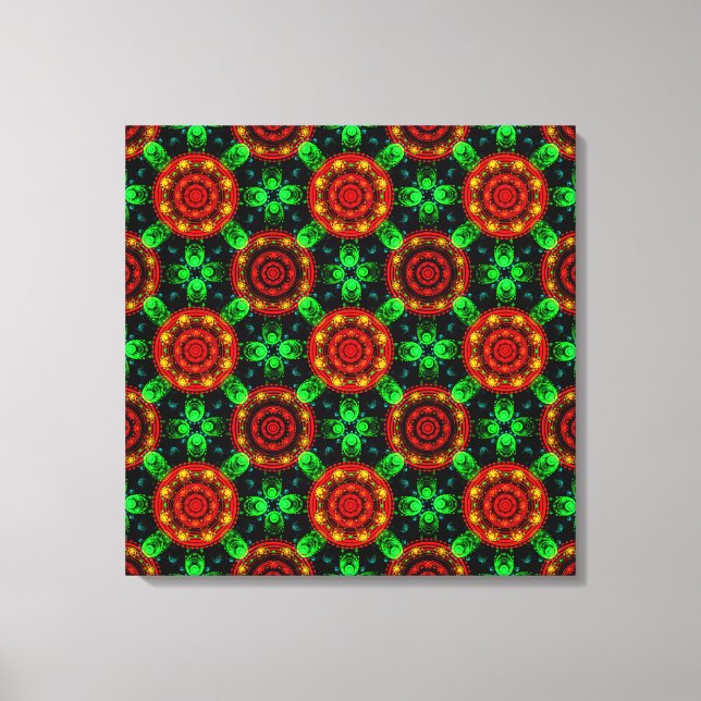 Floral Modern Boho Elegant Abstract Pattern #504 Canvas Print (Front)