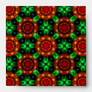 Floral Modern Boho Elegant Abstract Pattern #504 Envelope