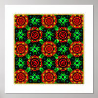 Floral Modern Boho Elegant Abstract Pattern #504